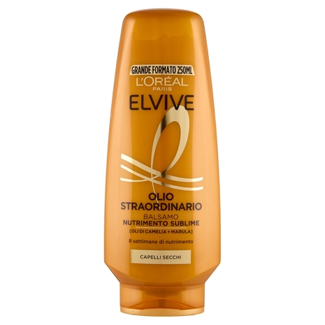 Elvive Olio Straordinario Balsamo Nutrimento Sublime, per Capelli Secchi, 250 ml